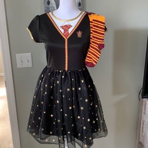 Harry potter one piece costume with matching knee socks